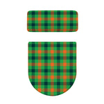 Saint Patrick's Day Buffalo Plaid Print Toilet Lid And Tank Cover Set