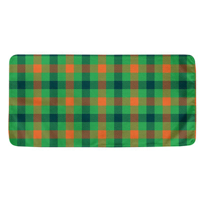 Saint Patrick's Day Buffalo Plaid Print Towel