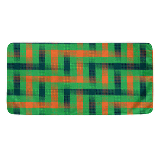Saint Patrick's Day Buffalo Plaid Print Towel