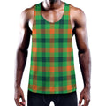 Saint Patrick's Day Buffalo Plaid Print Men's Workout Tank Top