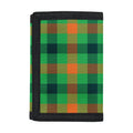 Saint Patrick's Day Buffalo Plaid Print Trifold Wallet