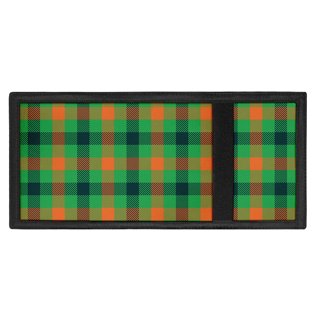 Saint Patrick's Day Buffalo Plaid Print Trifold Wallet