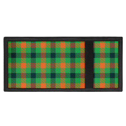 Saint Patrick's Day Buffalo Plaid Print Trifold Wallet