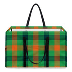 Saint Patrick's Day Buffalo Plaid Print Utility Tote Bag