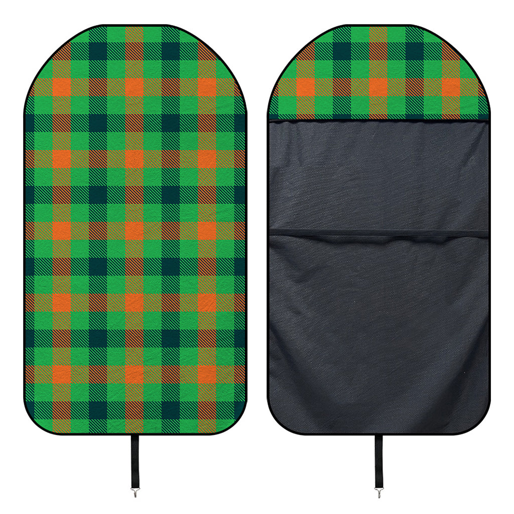 Saint Patrick's Day Buffalo Plaid Print Waterproof Car Seat Cover