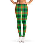 Saint Patrick's Day Buffalo Plaid Print Women's Leggings