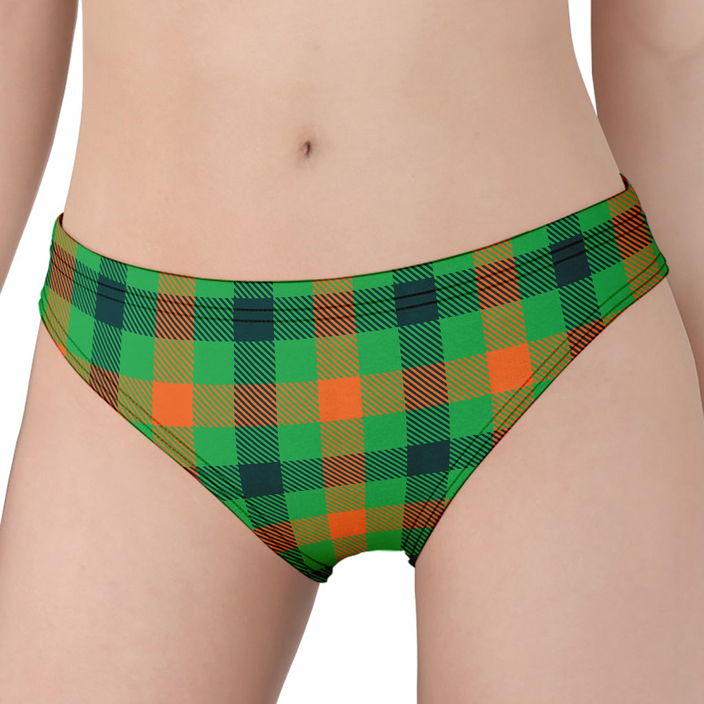 Saint Patrick's Day Buffalo Plaid Print Women's Panties