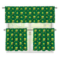 Saint Patrick's Day Celebration Print 3 Piece Kitchen Curtains