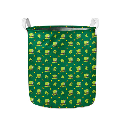 Saint Patrick's Day Celebration Print Collapsible Laundry Basket