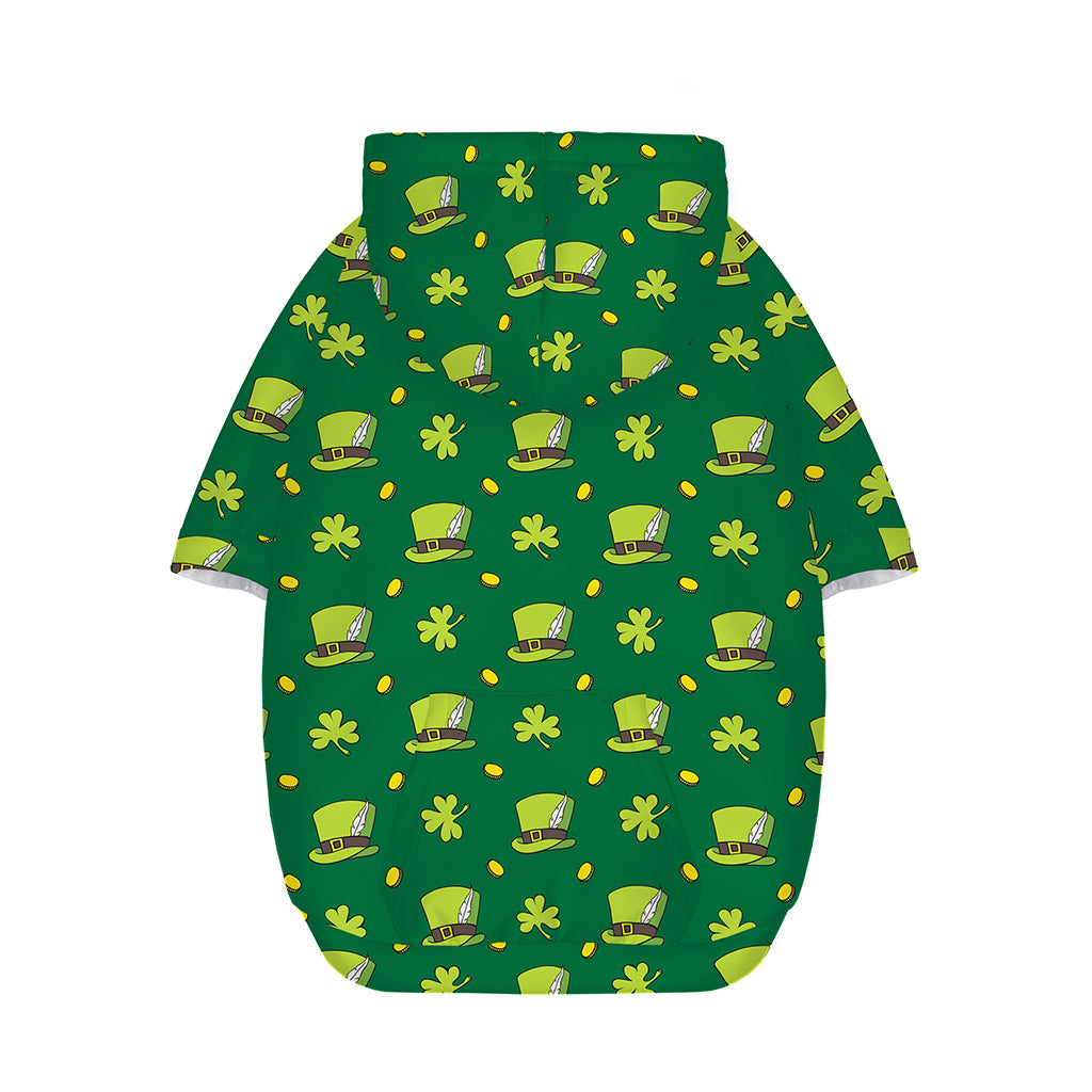 Saint Patrick's Day Celebration Print Dog Zip Up Hoodie
