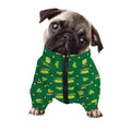 Saint Patrick's Day Celebration Print Dog Zip Up Jacket