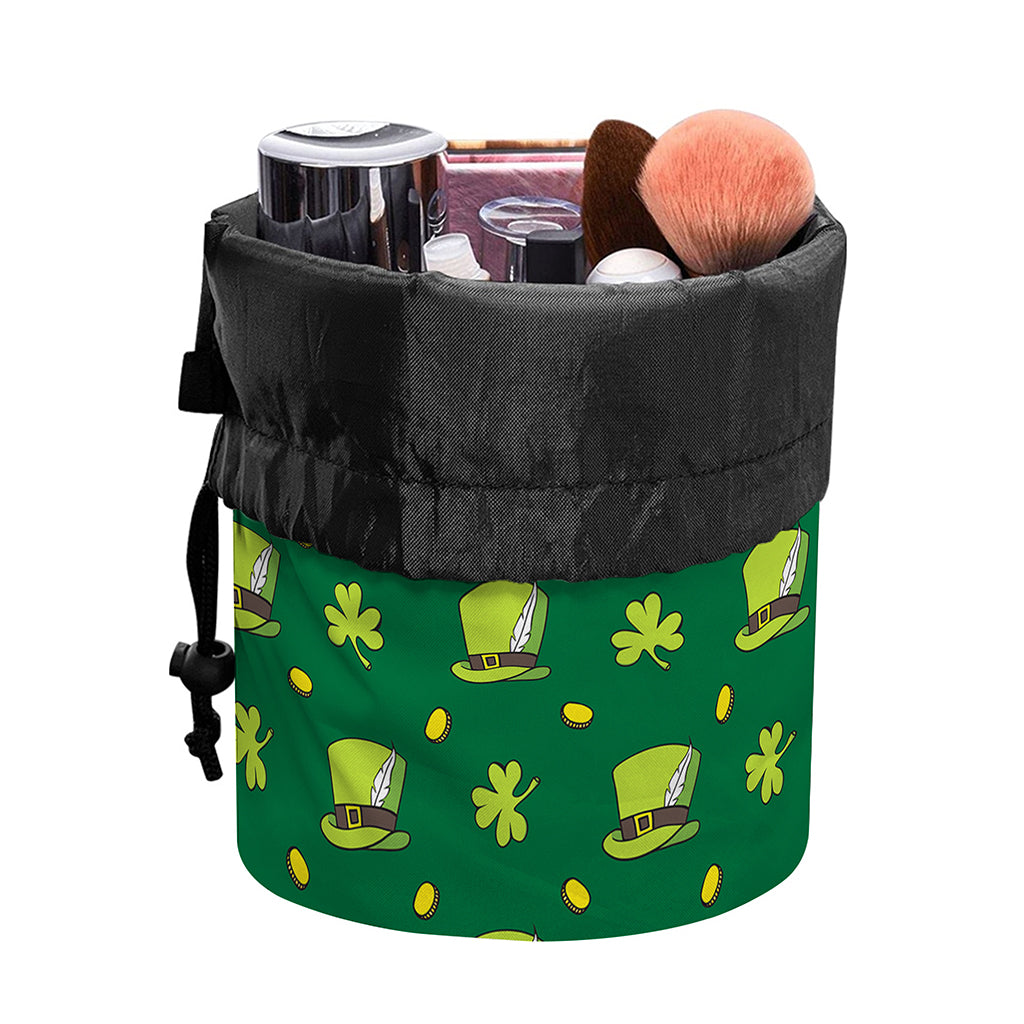 Saint Patrick's Day Celebration Print Drawstring Makeup Bag