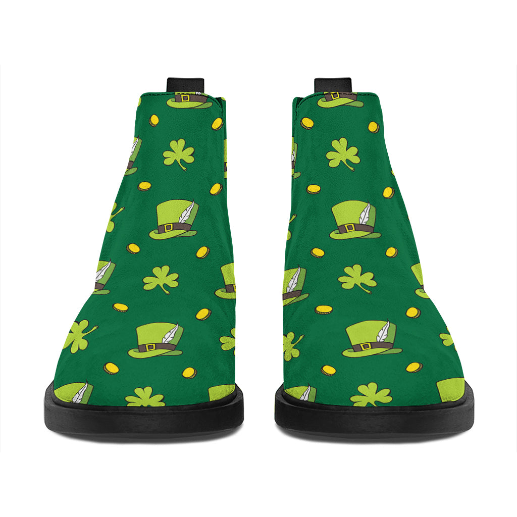 Saint Patrick's Day Celebration Print Flat Ankle Boots