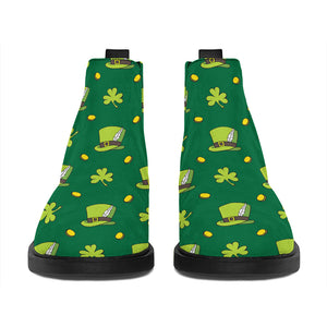 Saint Patrick's Day Celebration Print Flat Ankle Boots