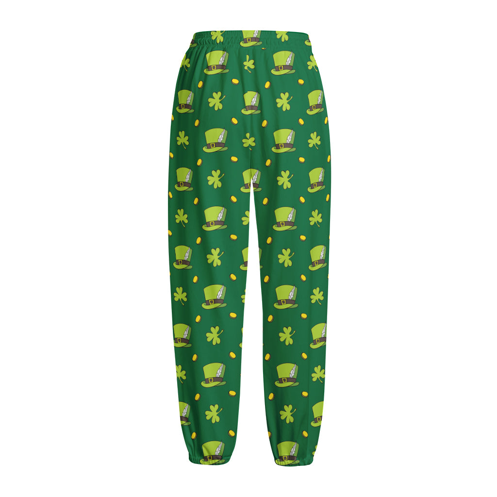 Saint Patrick's Day Celebration Print Fleece Lined Knit Pants