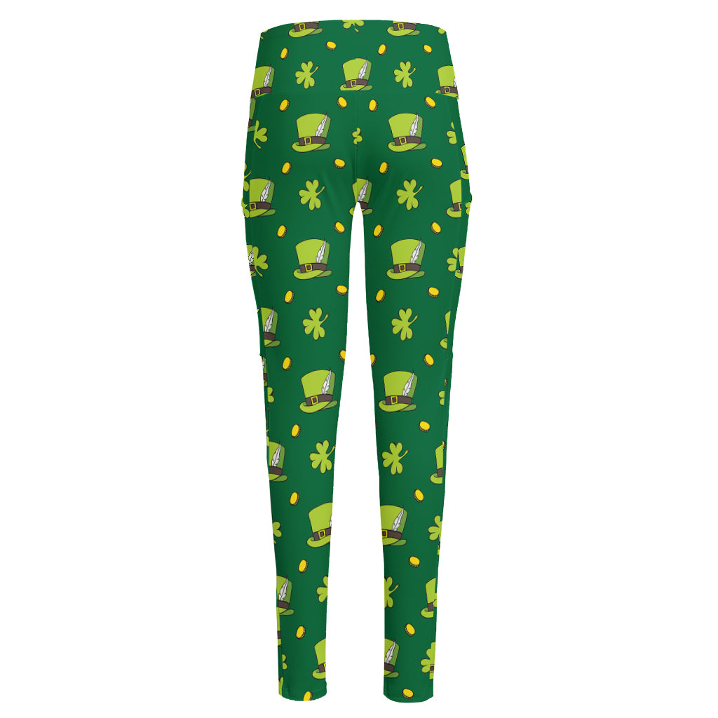 Saint Patrick's Day Celebration Print High-Waisted Pocket Leggings