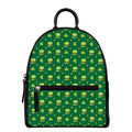 Saint Patrick's Day Celebration Print Leather Backpack
