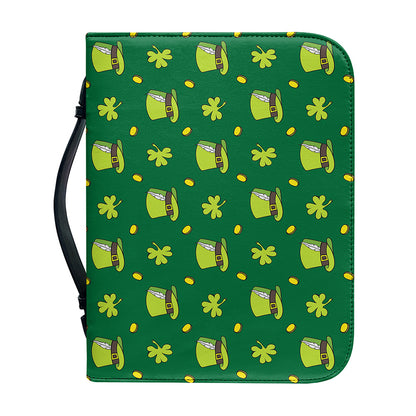 Saint Patrick's Day Celebration Print Leather Bible Cover