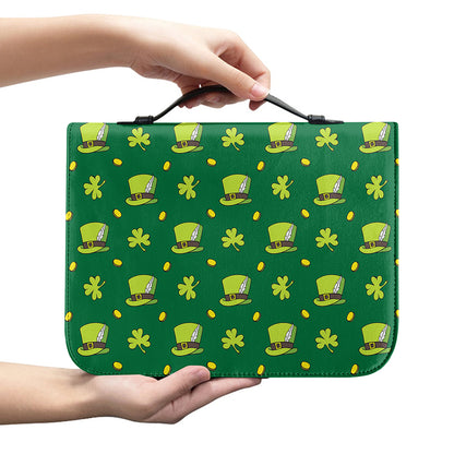 Saint Patrick's Day Celebration Print Leather Bible Cover