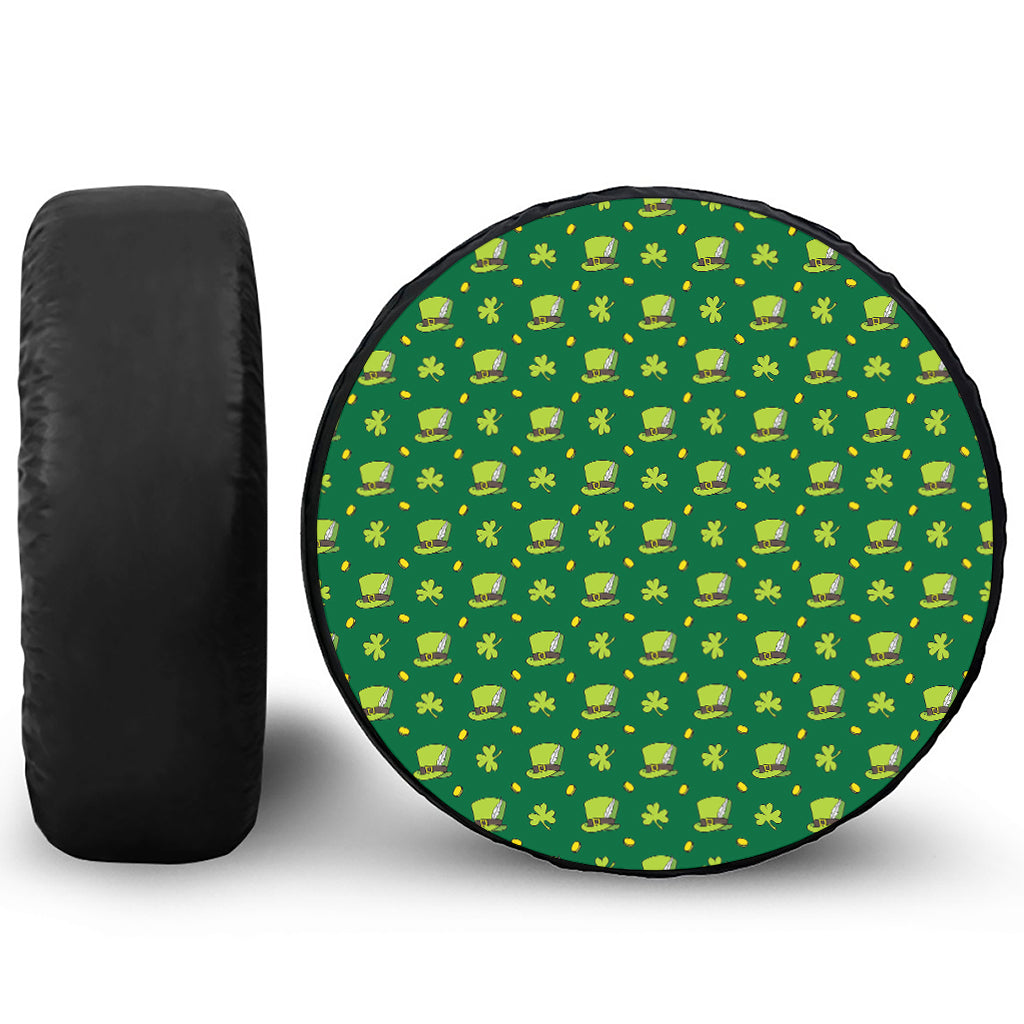 Saint Patrick's Day Celebration Print Leather Spare Tire Cover