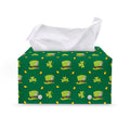 Saint Patrick's Day Celebration Print Leather Tissue Box Cover