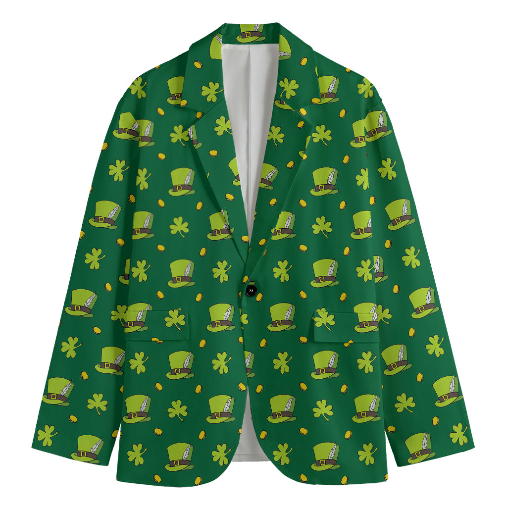 Saint Patrick's Day Celebration Print Men's Blazer