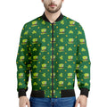 Saint Patrick's Day Celebration Print Men's Bomber Jacket
