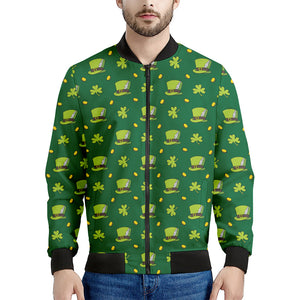 Saint Patrick's Day Celebration Print Men's Bomber Jacket