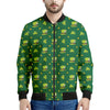 Saint Patrick's Day Celebration Print Men's Bomber Jacket