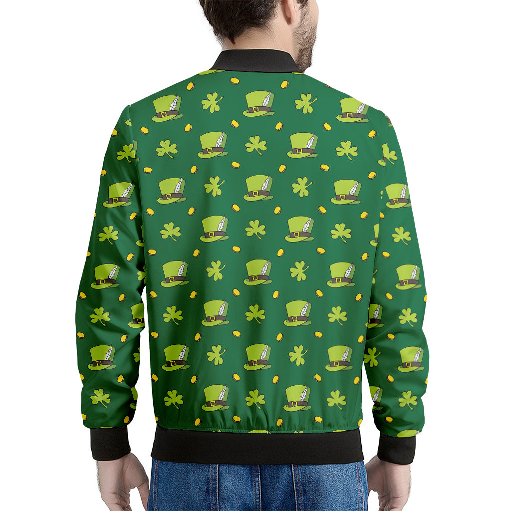 Saint Patrick's Day Celebration Print Men's Bomber Jacket