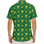Saint Patrick's Day Celebration Print Men's Deep V-Neck Shirt