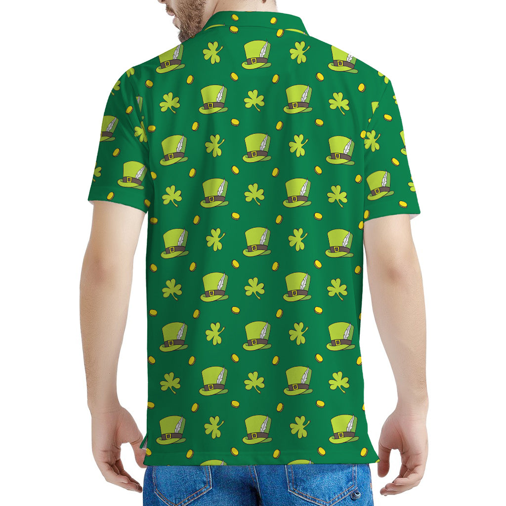 Saint Patrick's Day Celebration Print Men's Polo Shirt