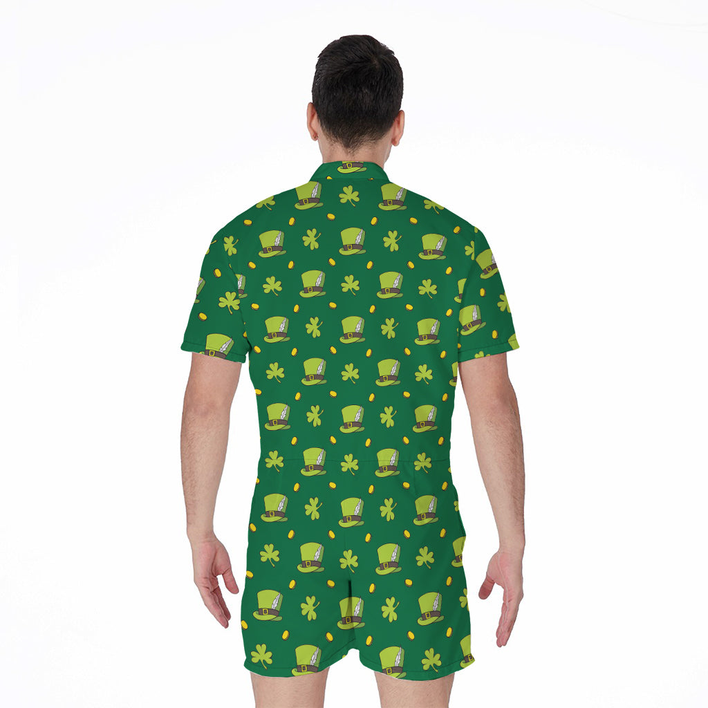 Saint Patrick's Day Celebration Print Men's Rompers