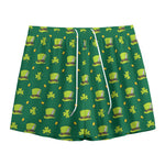 Saint Patrick's Day Celebration Print Mesh Shorts