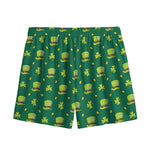 Saint Patrick's Day Celebration Print Mesh Shorts