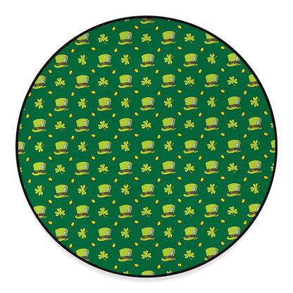 Saint Patrick's Day Celebration Print Round Floor Mat