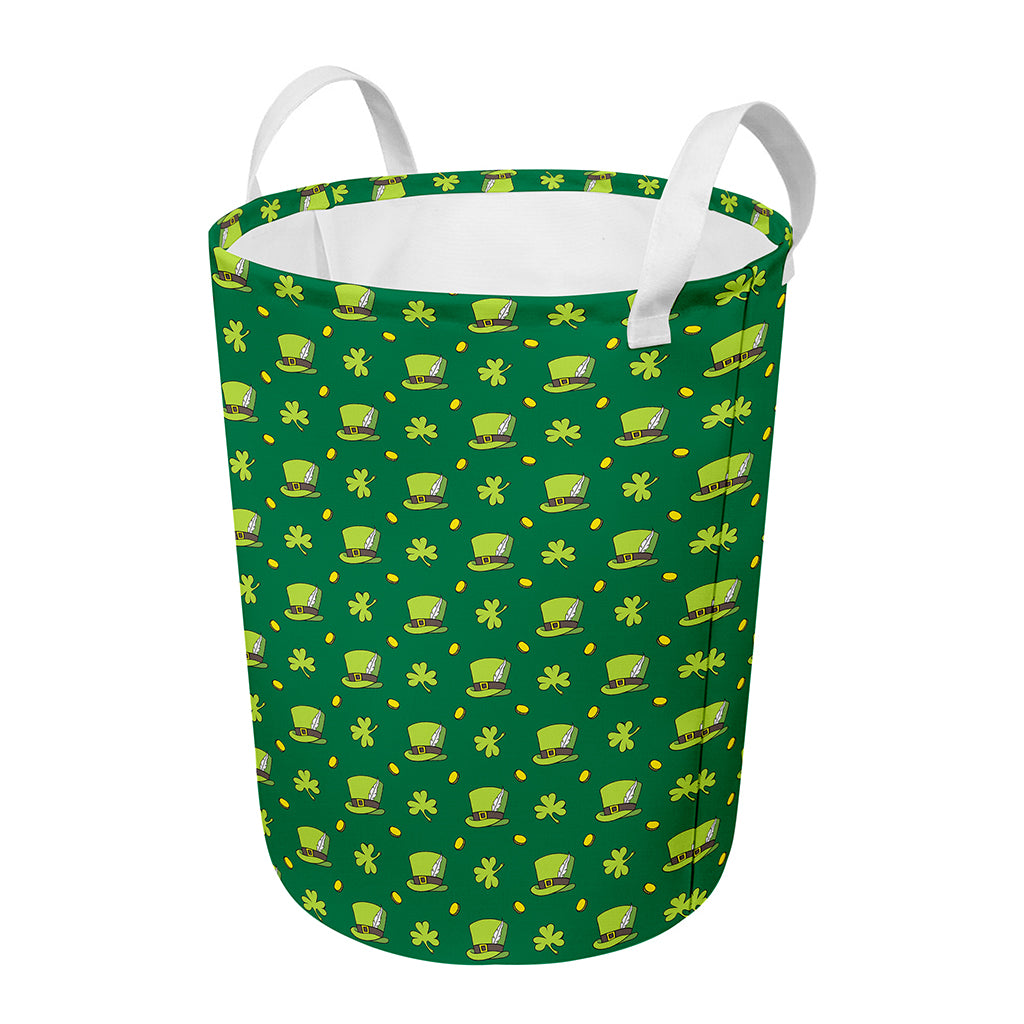 Saint Patrick's Day Celebration Print Round Laundry Basket