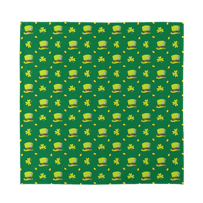 Saint Patrick's Day Celebration Print Silk Bandana