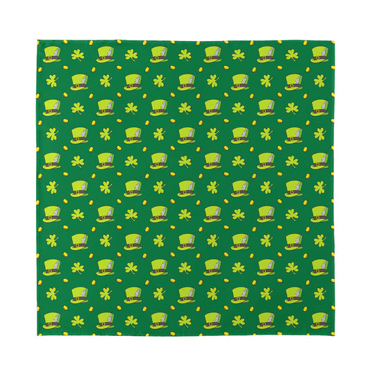 Saint Patrick's Day Celebration Print Silk Bandana