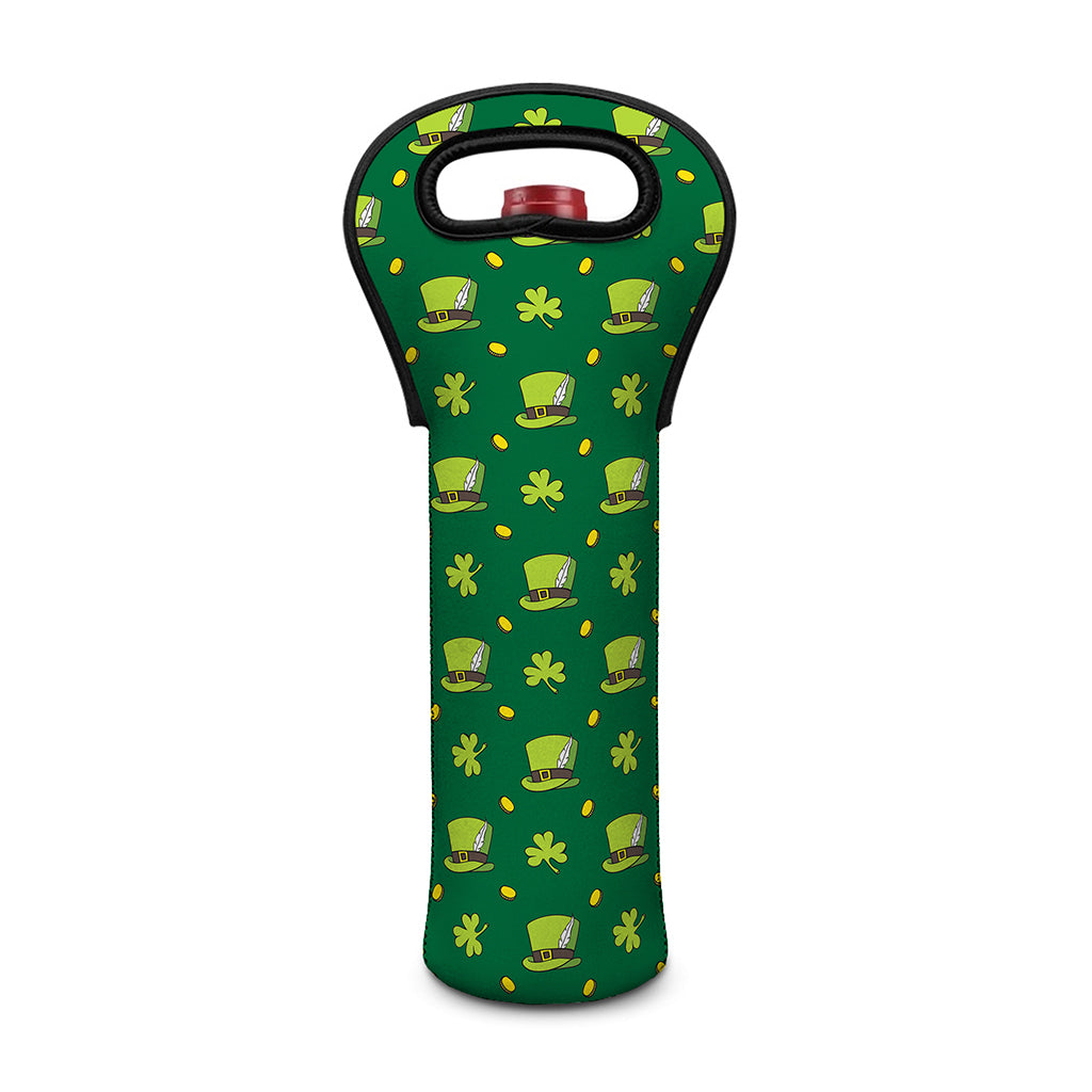 Saint Patrick's Day Celebration Print Single Neoprene Wine Tote