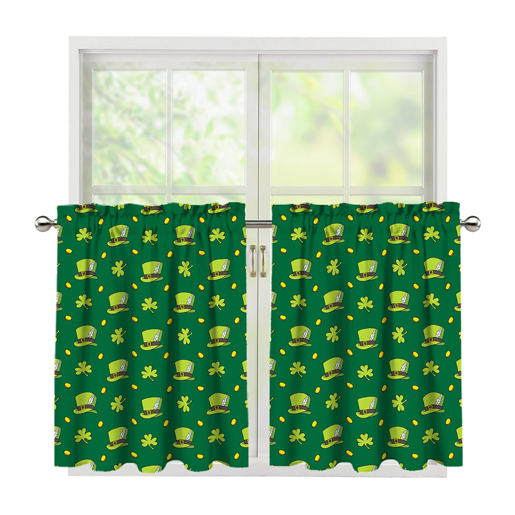 Saint Patrick's Day Celebration Print Tier Curtains