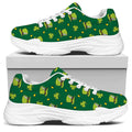 Saint Patrick's Day Celebration Print White Chunky Shoes