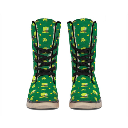 Saint Patrick's Day Celebration Print Winter Boots
