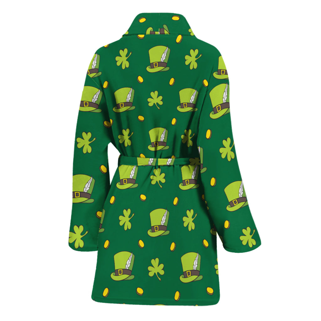 Saint Patrick's Day Celebration Print Women's Bathrobe