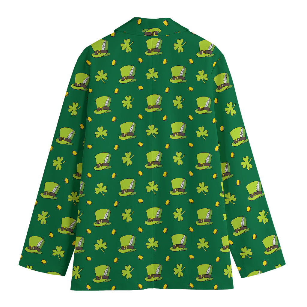 Saint Patrick's Day Celebration Print Women's Blazer