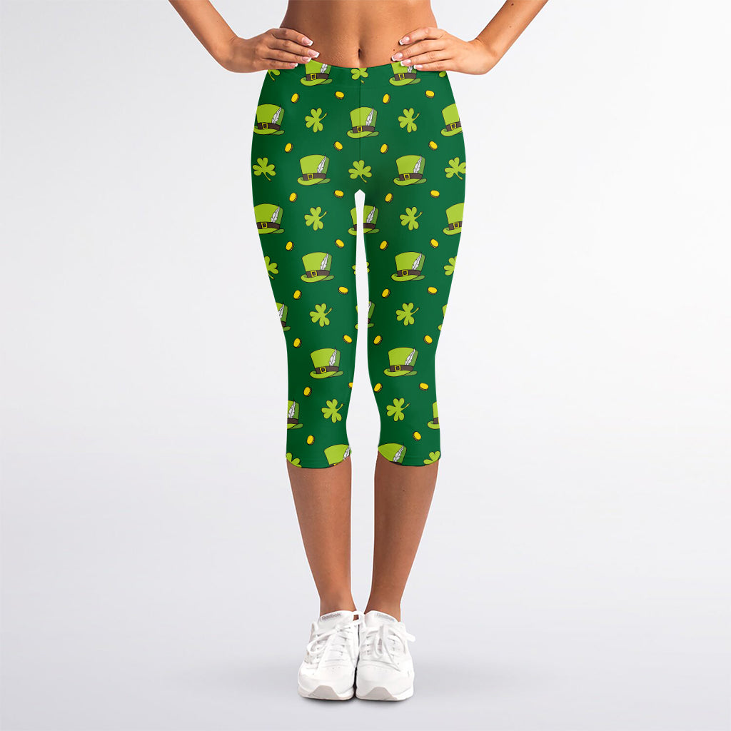 Saint Patrick's Day Celebration Print Women's Capri Leggings