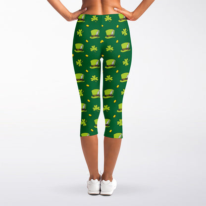 Saint Patrick's Day Celebration Print Women's Capri Leggings