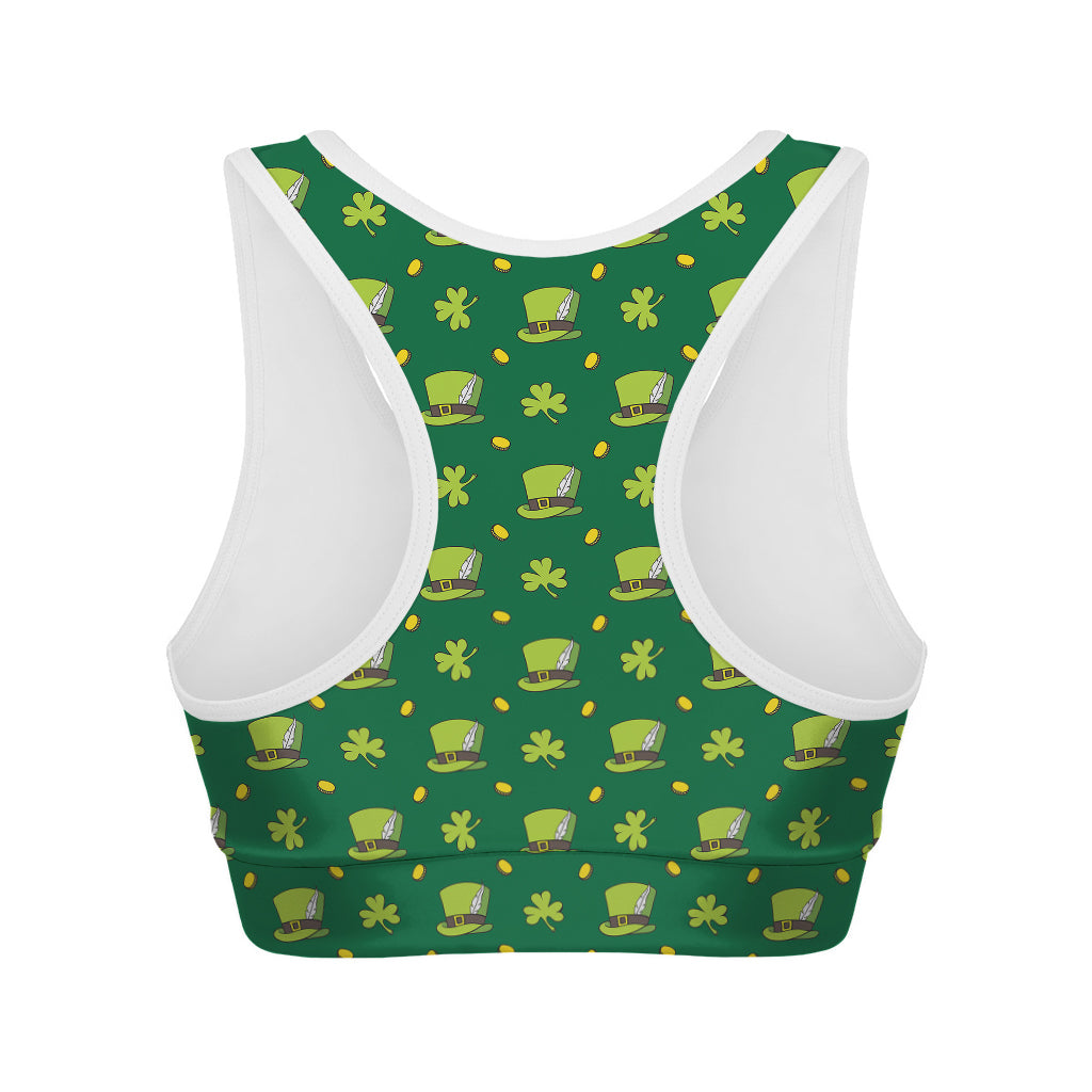 Saint Patrick's Day Celebration Print Women's Sports Bra