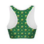 Saint Patrick's Day Celebration Print Women's Sports Bra