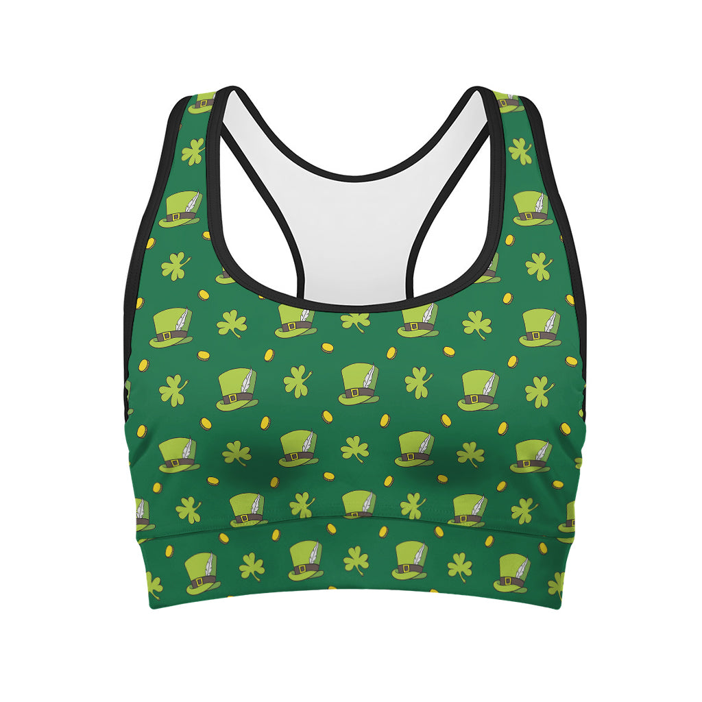 Saint Patrick's Day Celebration Print Women's Sports Bra